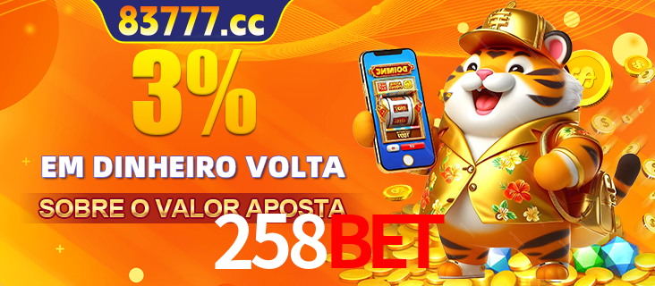 Promoção para baixar e instalar o aplicativo do cassino 258BET. O banner oferece uma recompensa de R1aR1aR8, com a imagem de uma cobra sobre moedas de ouro.