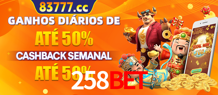 Anúncio de um membro ganhador do cassino 258BET que ganhou R$2.193.486,00 jogando o slot PG Fortune Tiger, com os mascotes do jogo comemorando o prêmio.